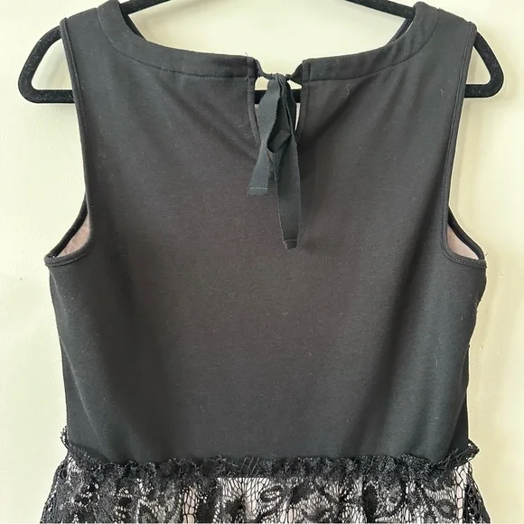 Anthropologie-Deletta Lace Peplum Sleeveless Top (Size:Medium) - Picture 9 of 11